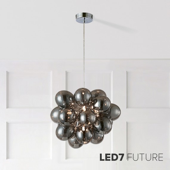 Innerspace - Bubbles Black Chandelier